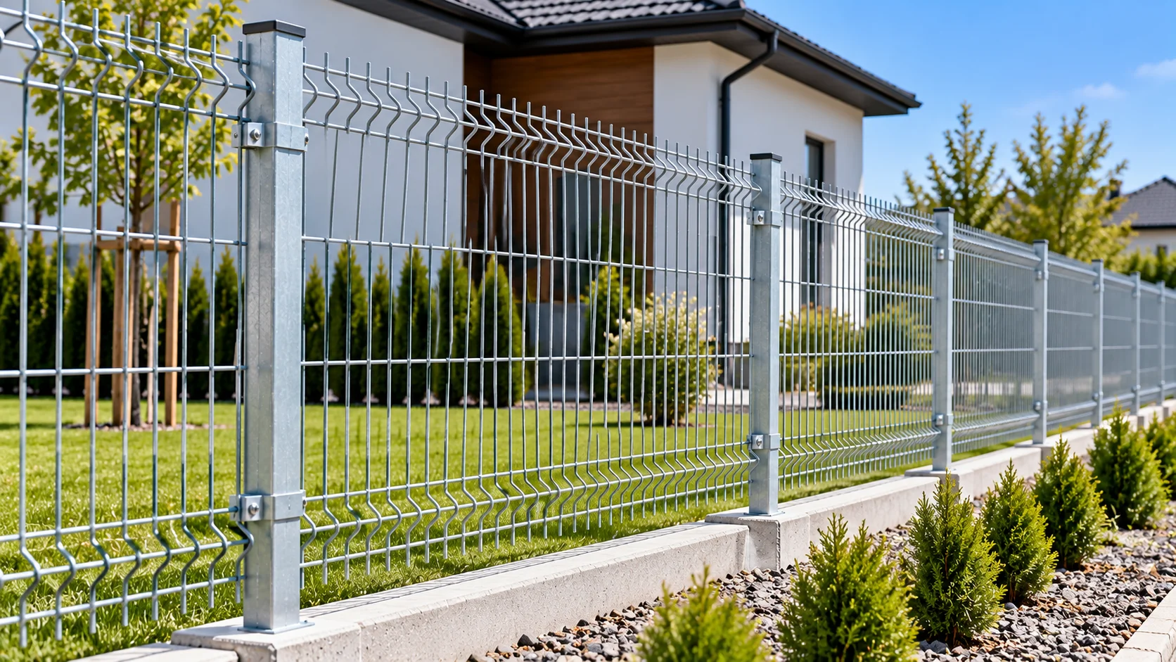 Gard H = 1,70 m din panouri bordurate